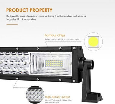 Gebogene LED Auto Leiste 594W LED 3 Reihen 12V-24V 41580 Lumen 42"/107 cm Kombi-Strahl 12/60 Grad
