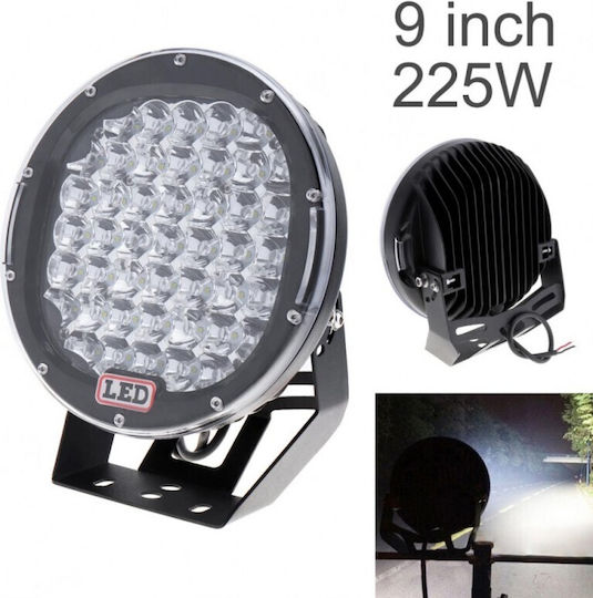 Auto Offroad Led Projector 225w 12v-24v 18000 Lumens Round Spot Beam 30 Degrees