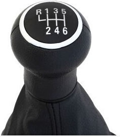 Buton schimbător de viteze cu manșon pentru Volkswagen Passat Negru 2000-2005