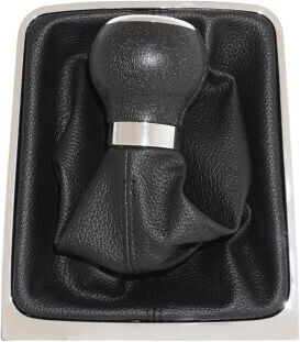 Buton schimbător de viteze cu manșon pentru Volkswagen Passat Negru 2005-2011