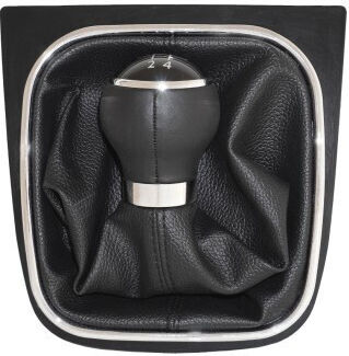 Buton schimbător de viteze cu manșon pentru Volkswagen Passat Negru 2005-2011