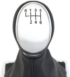 Buton schimbător de viteze cu manșon pentru Ford Focus Negru