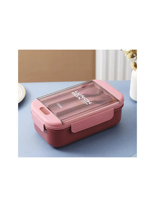 Baby Cloud Microwave Plastic Lunch Box Pink 1100ml