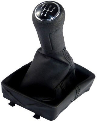 Topran Buton schimbător viteze cu mâner pentru Volkswagen Polo 2001-2009 Negru