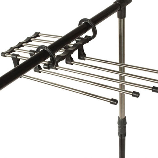 ikonka Wardrobe Hanger for Pants Metallic KX9078 1pcs