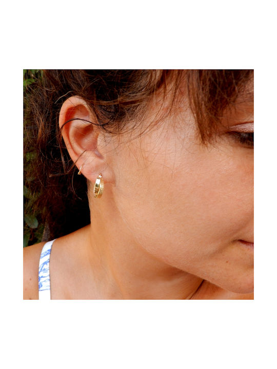 Art d or Earrings Hoops made of Gold 14K