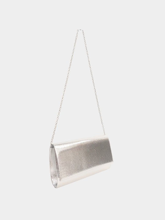 Chris Borsa Damen Umschlagtasche Silber