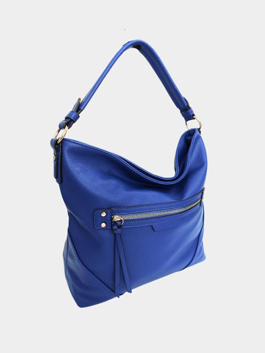 Chris Borsa Damen Tasche Tote Hand Blau