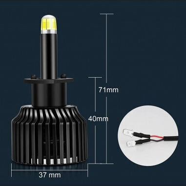 Set de 2 LED H1 M9 4300k Canbus 360 Grade 80w/set 8000 Lm Set 12v