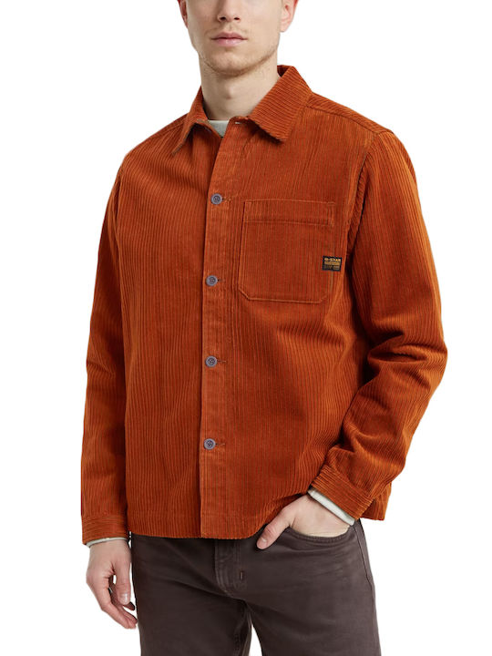 G-Star Raw Pocket Men's Shirt Cotton Brown