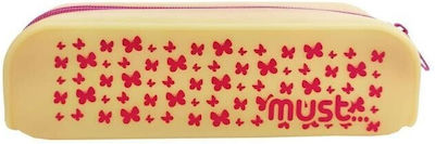 Silicone Rectangular Pencil Case 20x5x6 Must Focus 584748 Salmon Butterflies 2022