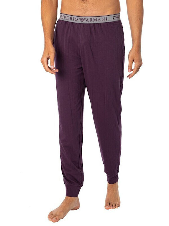 Emporio Armani Men's Summer Pajamas Set Mel Grey-blackberry