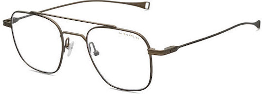 Dita Lancier Männer Metallisches Brillengestell aus Titanium Schwarz DLX118-02-50