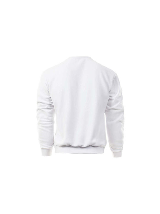 MBLK Men's Sweatshirt with Pockets White