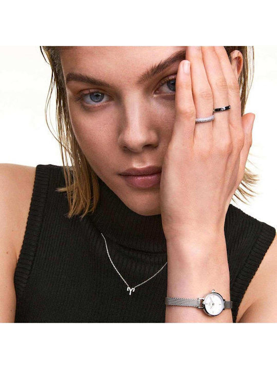 Daniel Wellington Petite Ρολόι Μπαταρίας με Μεταλλικό Μπρασελέ