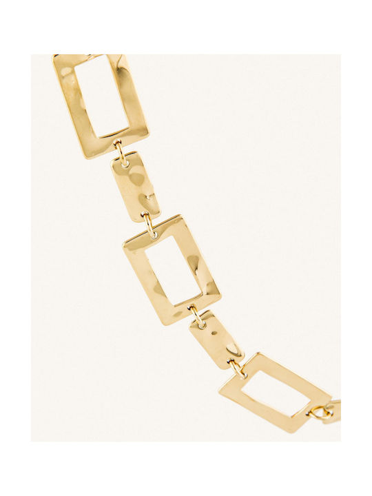 StanStefan Chain Neck from Stainless Steel Gold-plated Length 43.5cm