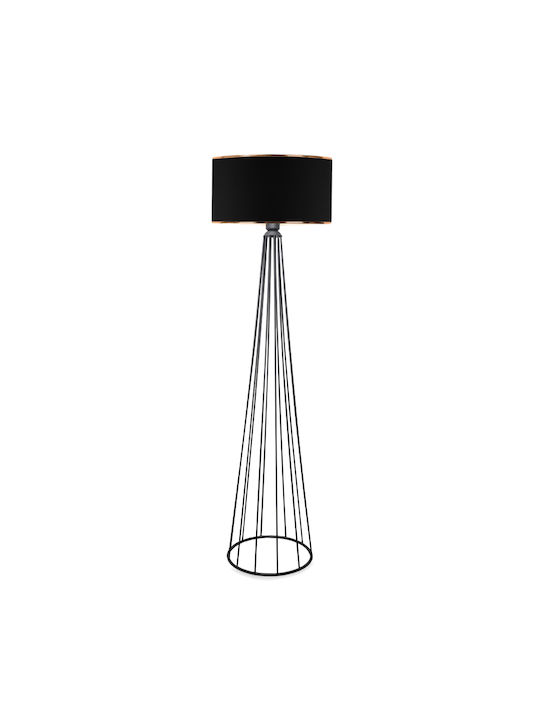 Pakketo Firdo I Floor Lamp H121xW38cm. with Socket for Bulb E27 Black