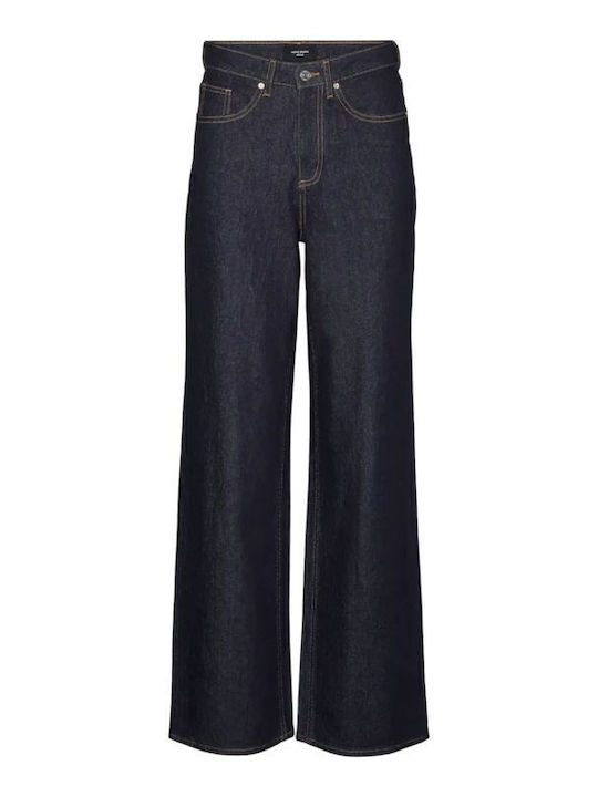 Γυναικείο Jean Παντελόνι σε Wide Γραμμή Dark Blue