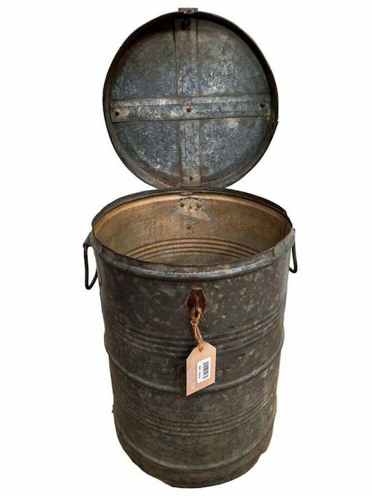 Decorative Container Alexandra House Living Brown Iron Craft Style 32 X 48 X 32 Cm