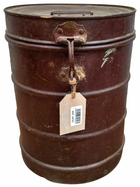 Decorative Container Alexandra House Living Brown Iron Craft Style 26 X 34 X 26 Cm