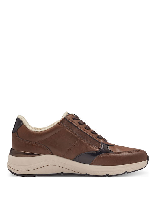 Jana Γυναικεία Ανατομικά Sneakers Cognac