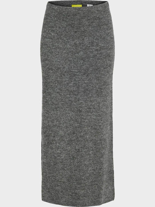 Maxi Φούστα Dark Grey Melange
