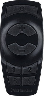 Paulmann Outdoor Plug & Shine Controller Remote Control Ip68 Remote Control 433mhz Black Plastic