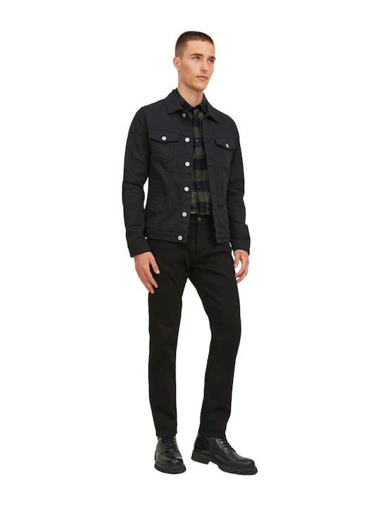 Long-sleeved Cotton Shirt Checked Dusty Olive