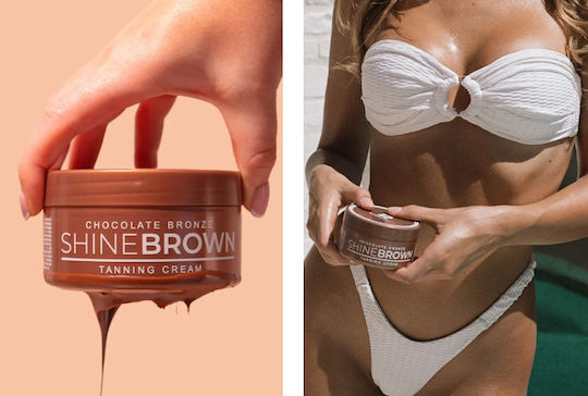 Byrokko Shine Brown Chocolate Bronze Illuminating Tanning Cream Accelerator 200ml