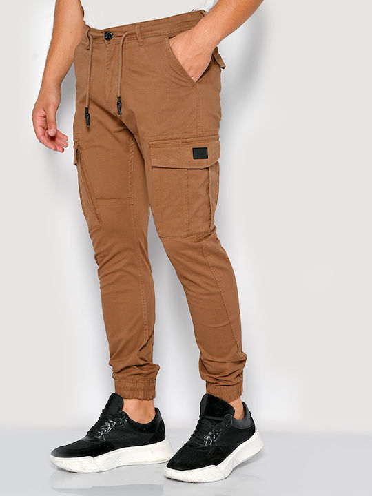 Brokers Jeans Herrenhose Cargo in Slim Passform Tobacco