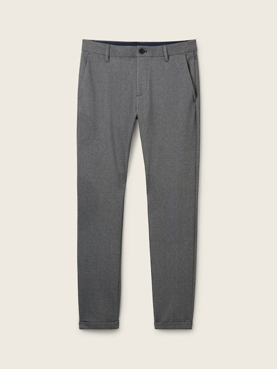 Tom Tailor Men's Trousers Chino Elastic in Slim Fit Grey