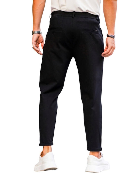 Vittorio Artist Men's Trousers in Loose Fit Black