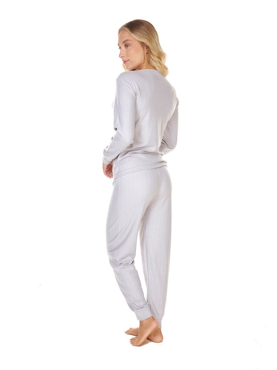 Comfort Winter Women's Pyjama Set Grey