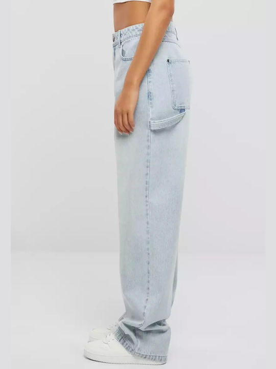 Karl Kani Women's Jean Trousers in Relaxed Fit Light Blue