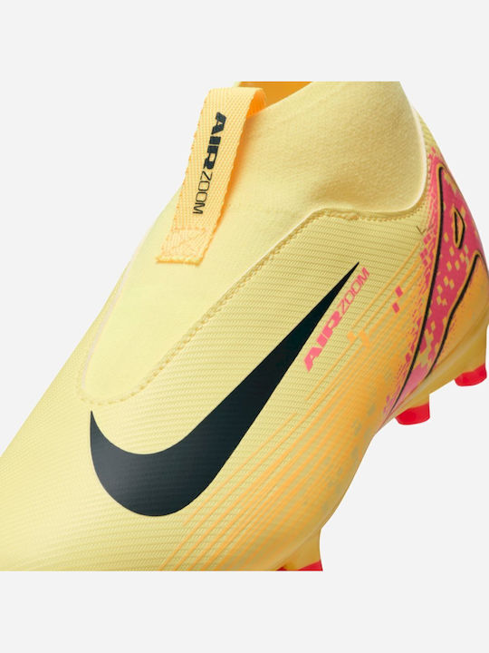 Ghete De Fotbal Pentru Copii Jr Mercurial Superfly 10 Academy Cu Crampoane Și Cu Soseta Albastre