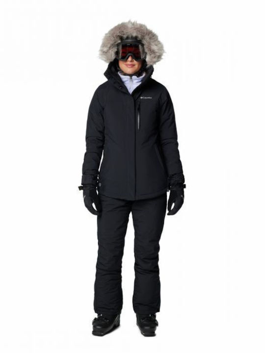 Columbia Lang Damen Parka Jacke für Winter Black