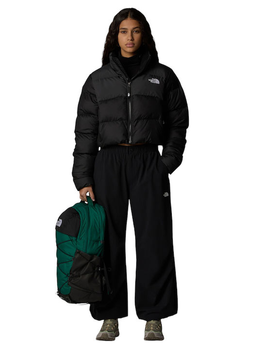 Късо Дамско Puffer Якето За Зима Tnf Черно/Асфалт