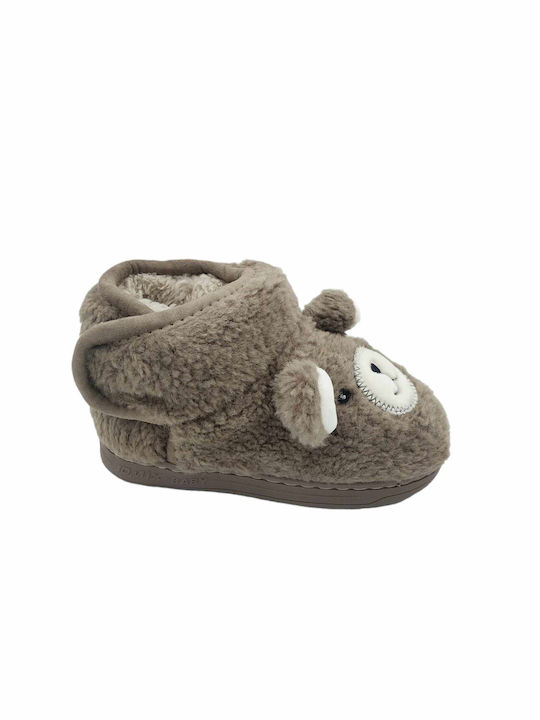 Jomix Kids Slippers Boots Brown Αρκουδάκι