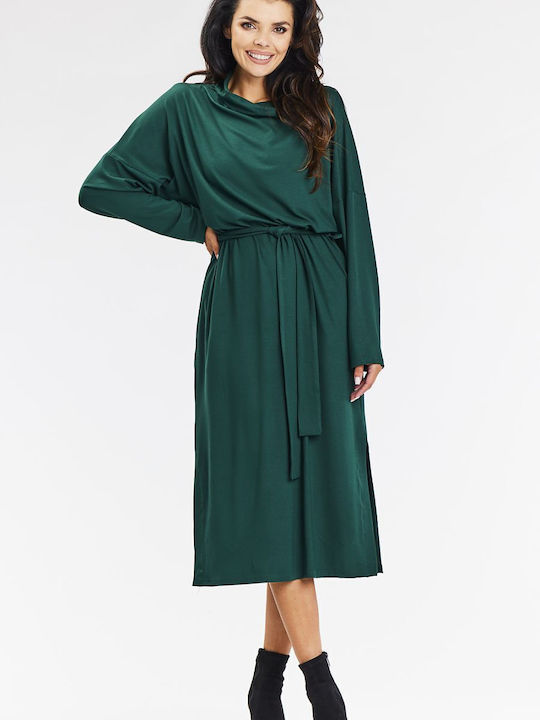 Awama Kleid Bottle Green