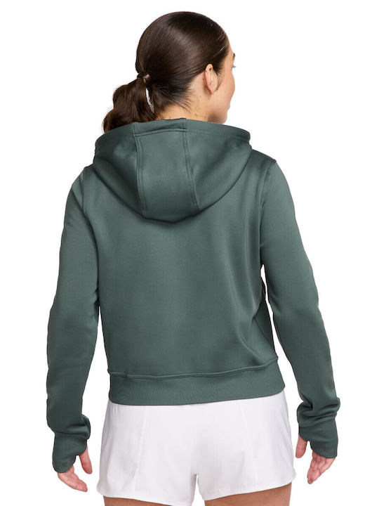 Nike Therma-fit Women's Hooded Sweatshirt Vintage Green / Black