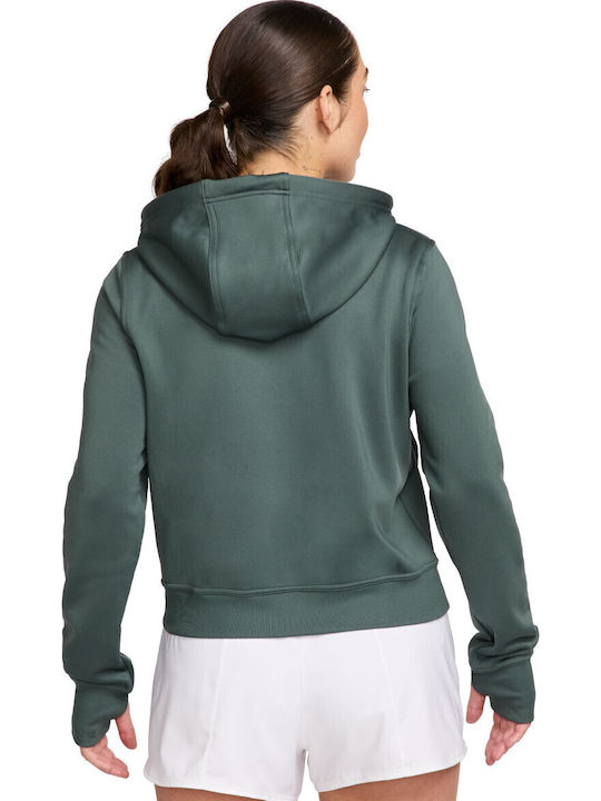 Thermafit One Fullzip Hoodie Women's Sweatshirt Jacket Hooded Vintage Green / Black