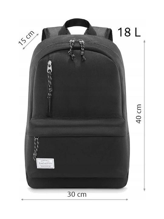 Zagatto Backpack Αδιάβροχο Μαύρο