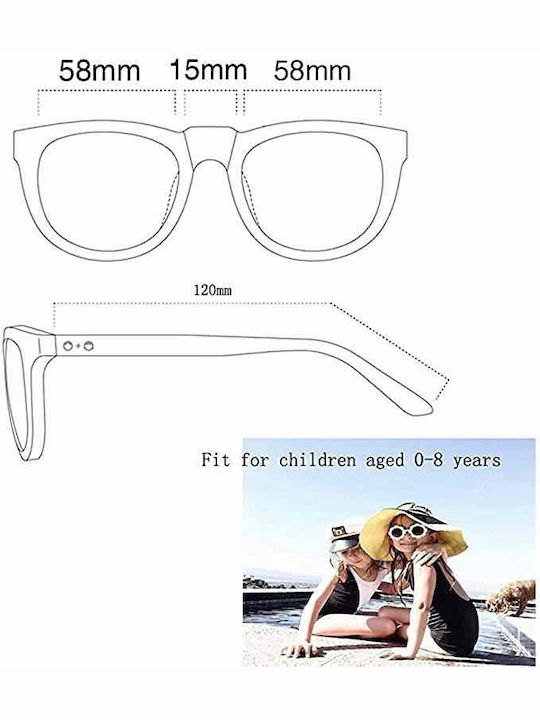 Babykids Παιδικά Γυαλιά Ηλίου Λευκά 124696