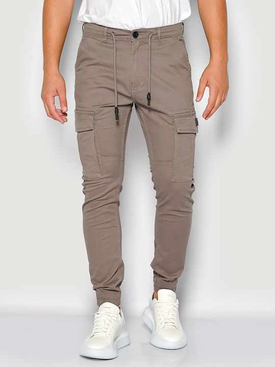 Brokers Jeans Men's Trousers Cargo in Slim Fit Grey