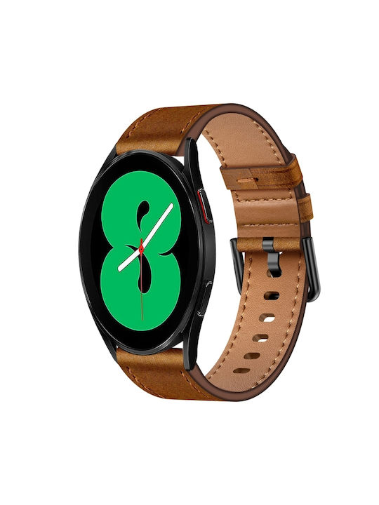 Armband Leder Rot (Galaxy Watch4/5/6/7/FE/4 Classic/6 Classic/5 Pro)