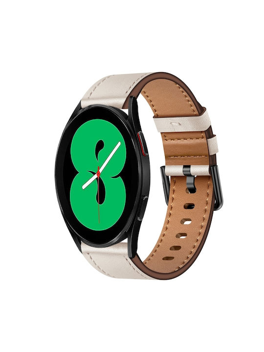Armband Leder Rot (Galaxy Watch4/5/6/7/FE/4 Classic/6 Classic/5 Pro)