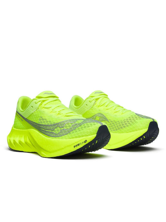 Saucony Endorphin Pro 4 Damen Sportschuhe Laufen Citron / Silver