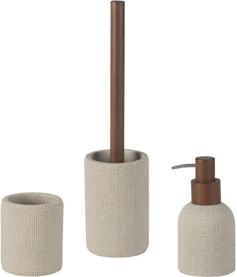 Andrea House Plastic Toilet Brush Beige