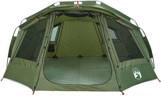 vidaXL Σκηνή Ψαρέματος Πράσινη για 5 Άτομα 332x284x147εκ.