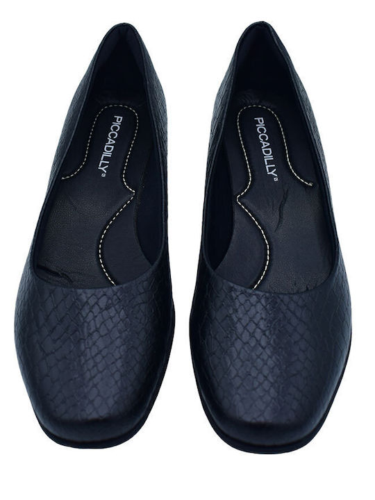 Piccadilly Pumps mit flachem Absatz Schwarz